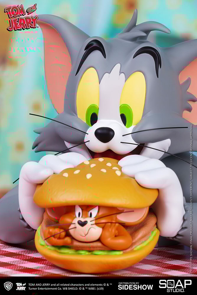 Soap Studio Tom and Jerry Burger Bust | Sideshow Collectibles