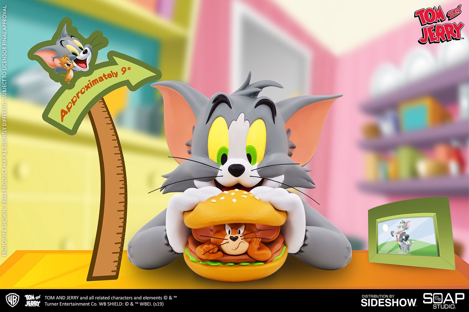 Soap Studio Tom and Jerry Burger Bust | Sideshow Collectibles | T-Shirts