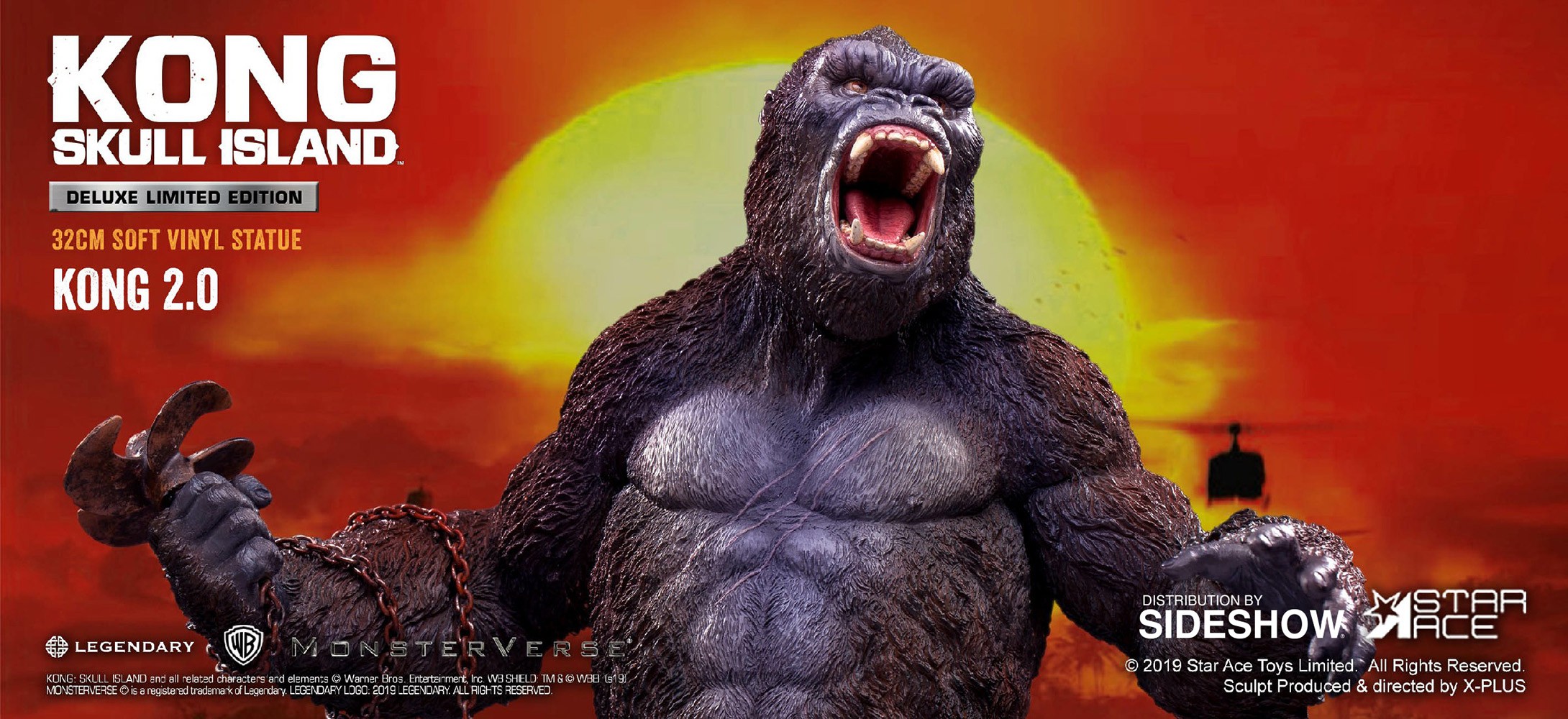 Kong: Skull Island Kong 2.0 Deluxe Statues  (Prototype Shown) View 1