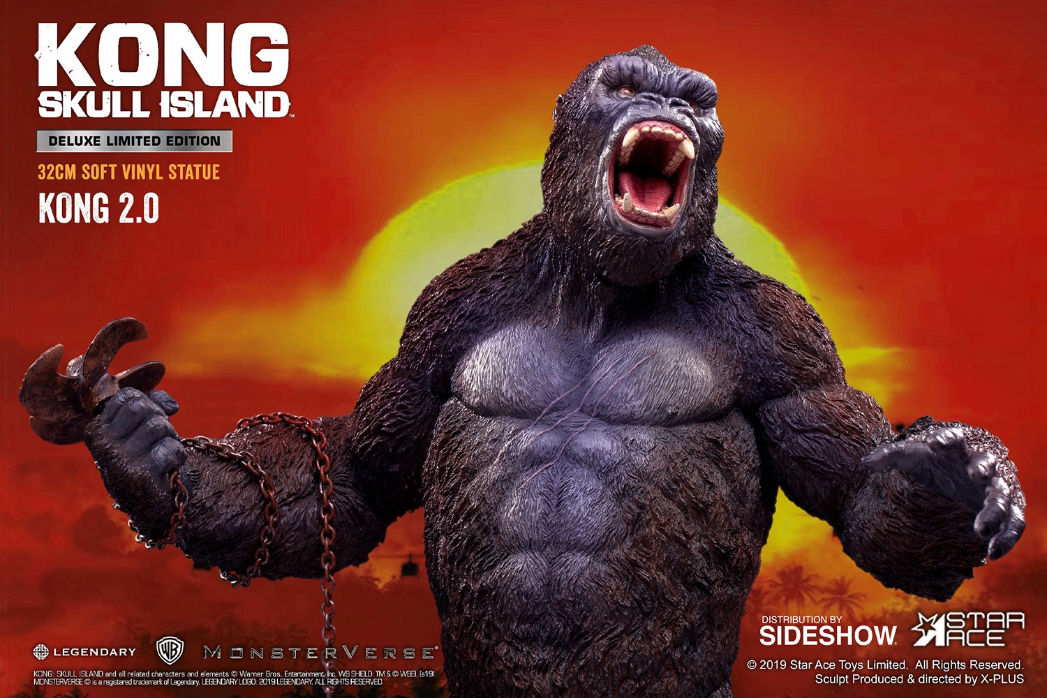 Kong: Skull Island Kong 2.0 Deluxe Statues  (Prototype Shown) View 3