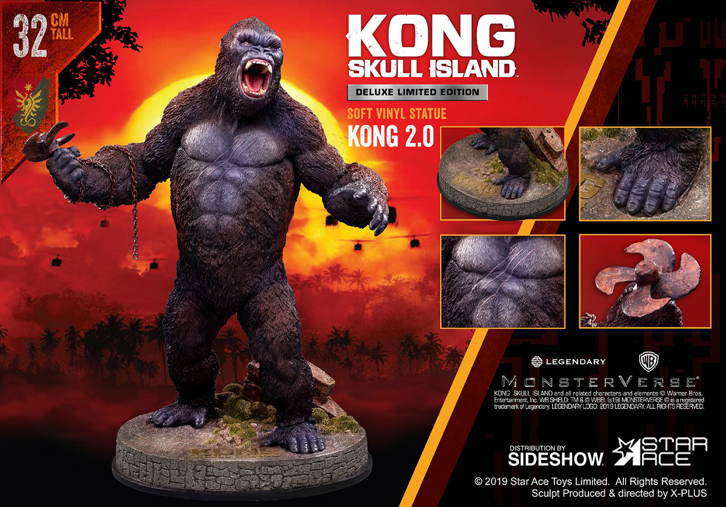 Kong: Skull Island Kong 2.0 Deluxe Statues  (Prototype Shown) View 10