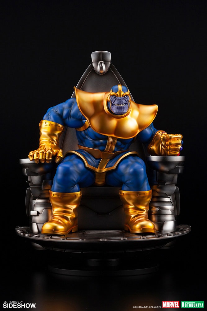 Thanos on Space Throne Fine Art Statue | Sideshow Collectibles