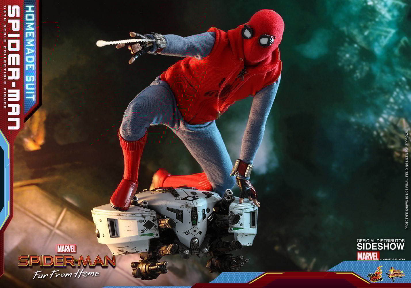Spider man deals homemade suit figure