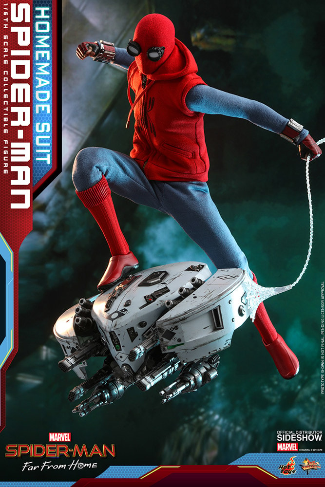 Spider-Man Homemade Suit Sixth Scale Figure | Sideshow Collectibles