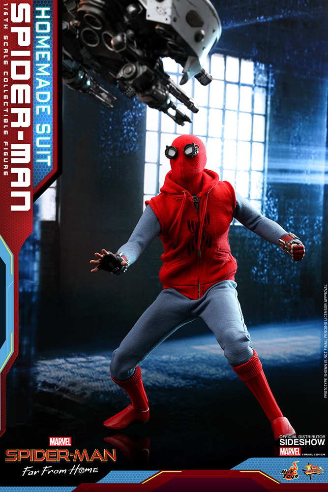 Spider-Man Homemade Suit Sixth Scale Figure | Sideshow Collectibles