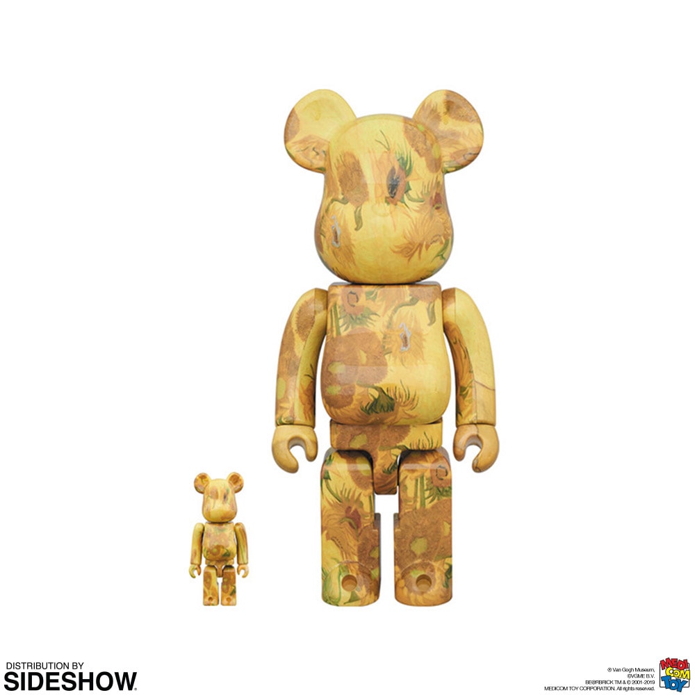 Be@rbrick Van Gogh Museum Sunflowers 100% and 400