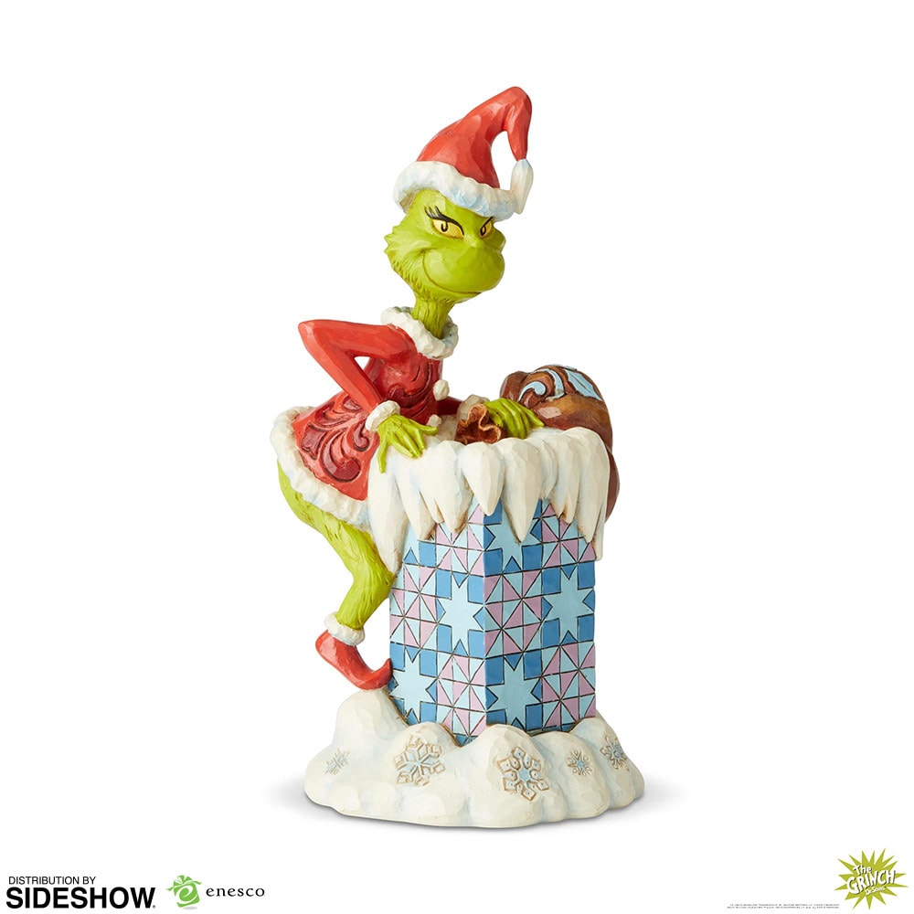 Dr. Seuss Grinch Climbing in the Chimney Figurine  (Prototype Shown) View 2
