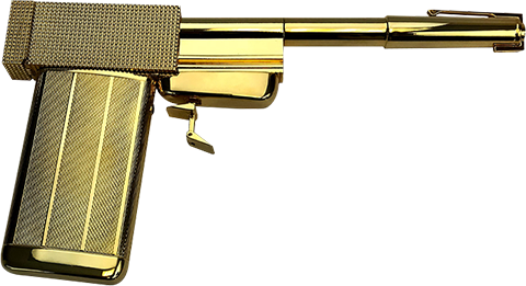 Golden Gun Prop Fan-Made Display Cosplay Roleplay Collectibles