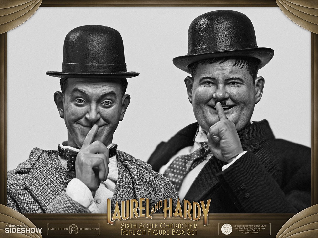 Stan Laurel and Oliver Hardy (Classic Suits) (Prototype Shown) View 1