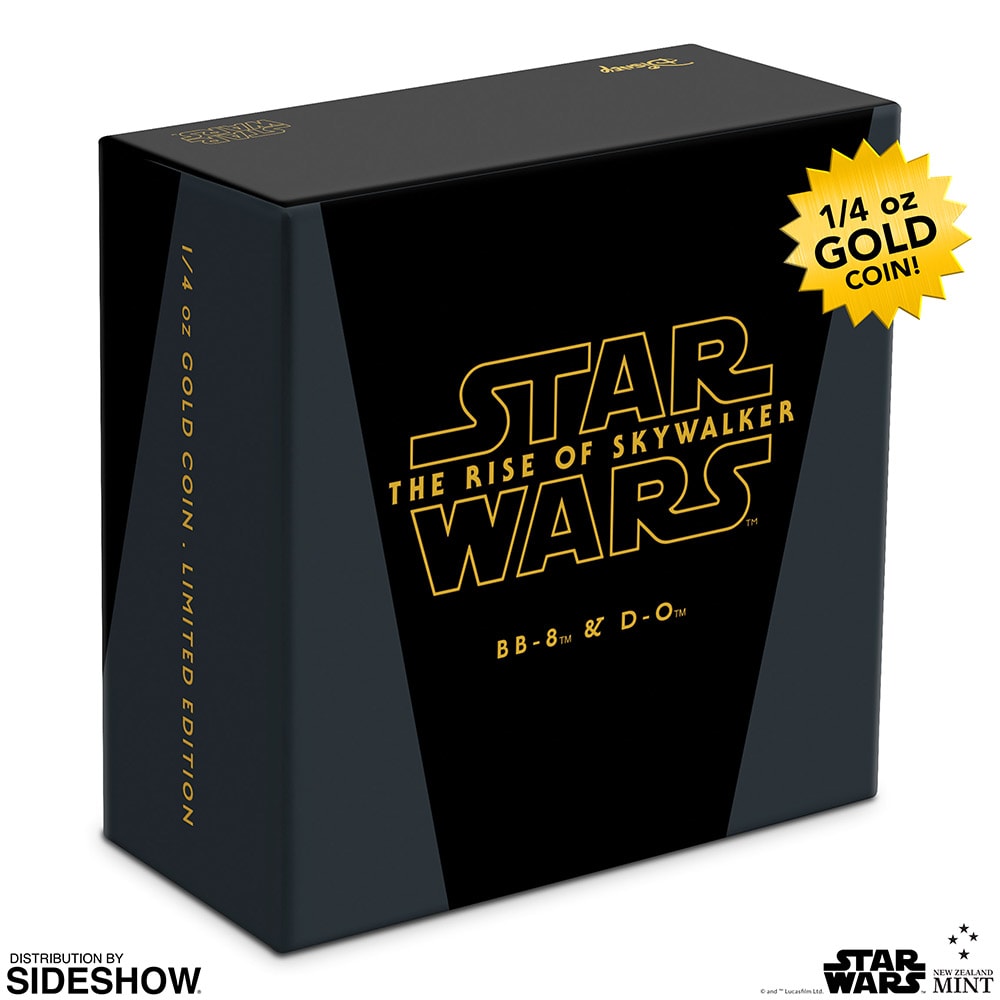 Star Wars BB-8 & D-O Gold Coin Gold Collectible  (Prototype Shown) View 5
