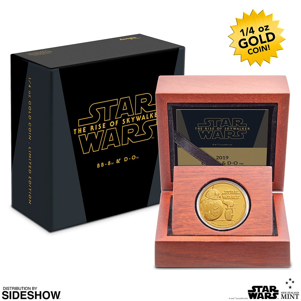 Star Wars BB-8 & D-O Gold Coin Gold Collectible  (Prototype Shown) View 6