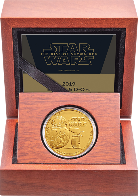 記念メダル　スターウォーズ展　BB-8 BB-8 & D-O Gold Coin by New Zealand Mint | Sideshow Collectibles