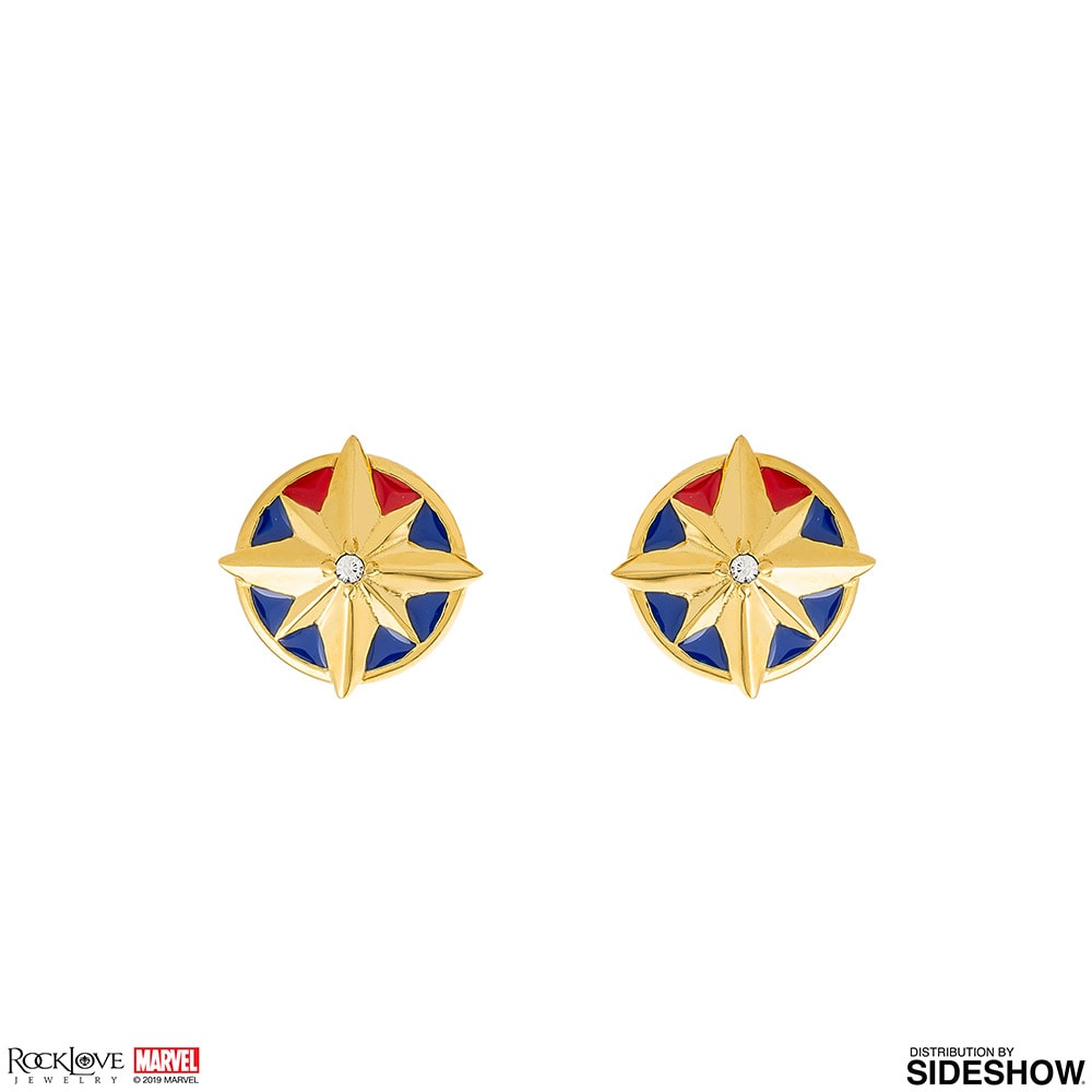 Marvel Captain Marvel Star Stud Earrings Jewelry  (Prototype Shown) View 1