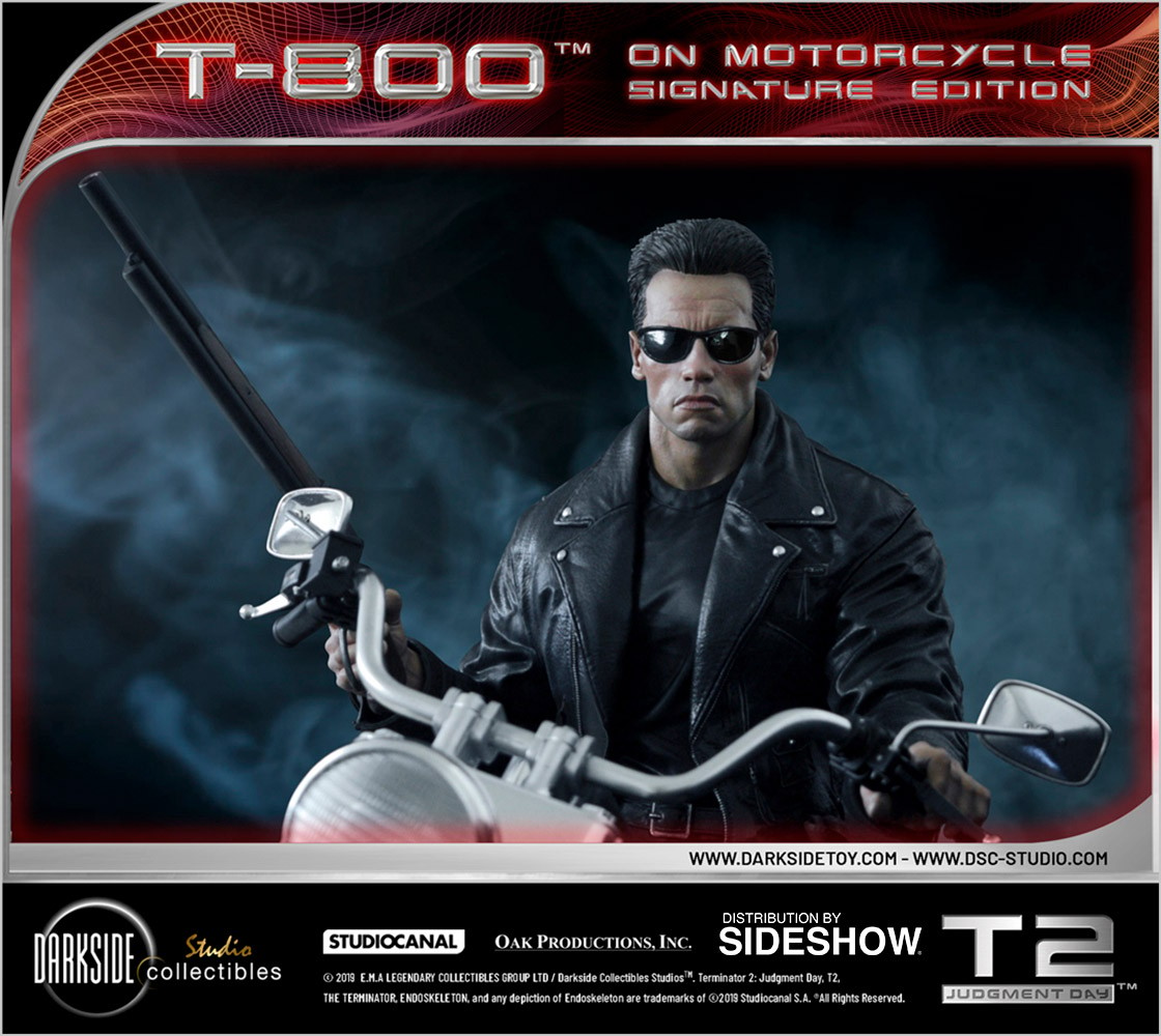 T-800 on Motorcycle Collector Edition (Prototype Shown) View 1