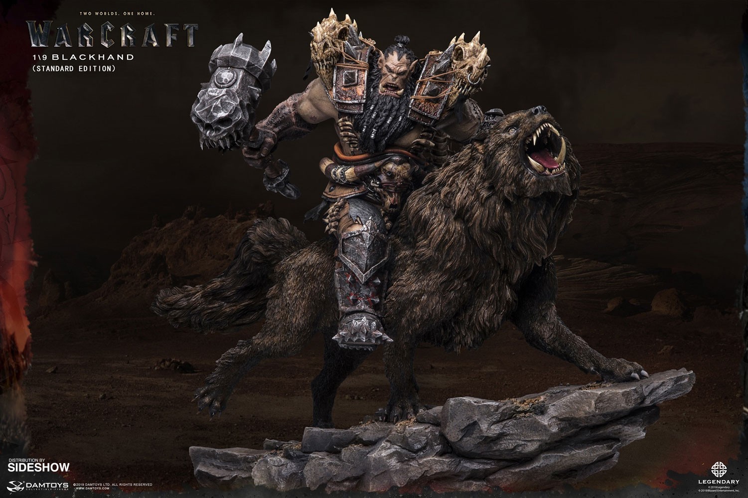 Warcraft Blackhand Riding Wolf (Standard Version) Statues  (Prototype Shown) View 3