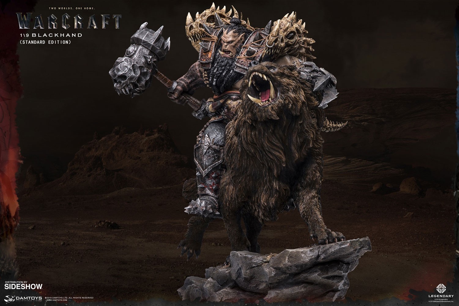 Warcraft Blackhand Riding Wolf (Standard Version) Statues  (Prototype Shown) View 4