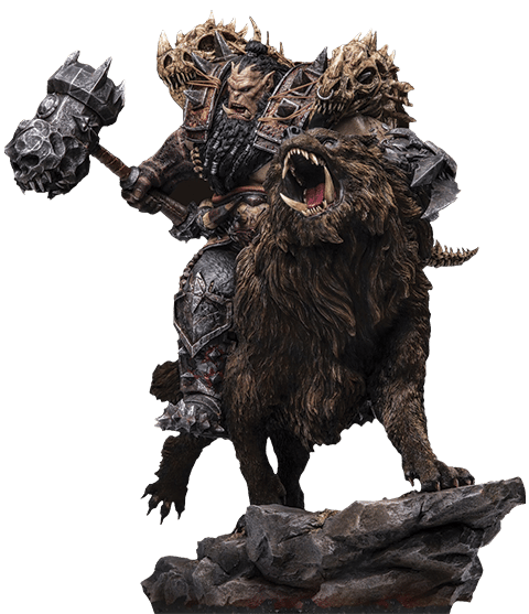 Warcraft Blackhand Riding Wolf (Standard Version) Statues  (Prototype Shown) View 15