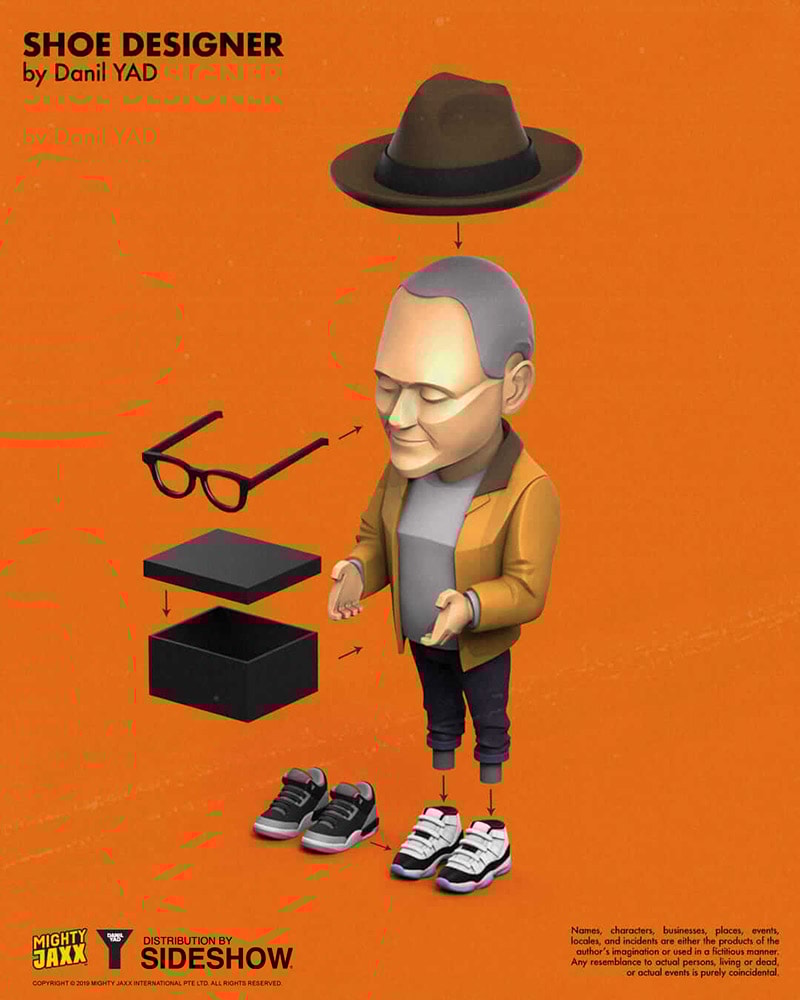 海外個人輸入 Designer Shoe Vinyl Sideshow | YAD Danil by Collectible 芸能人、タレント