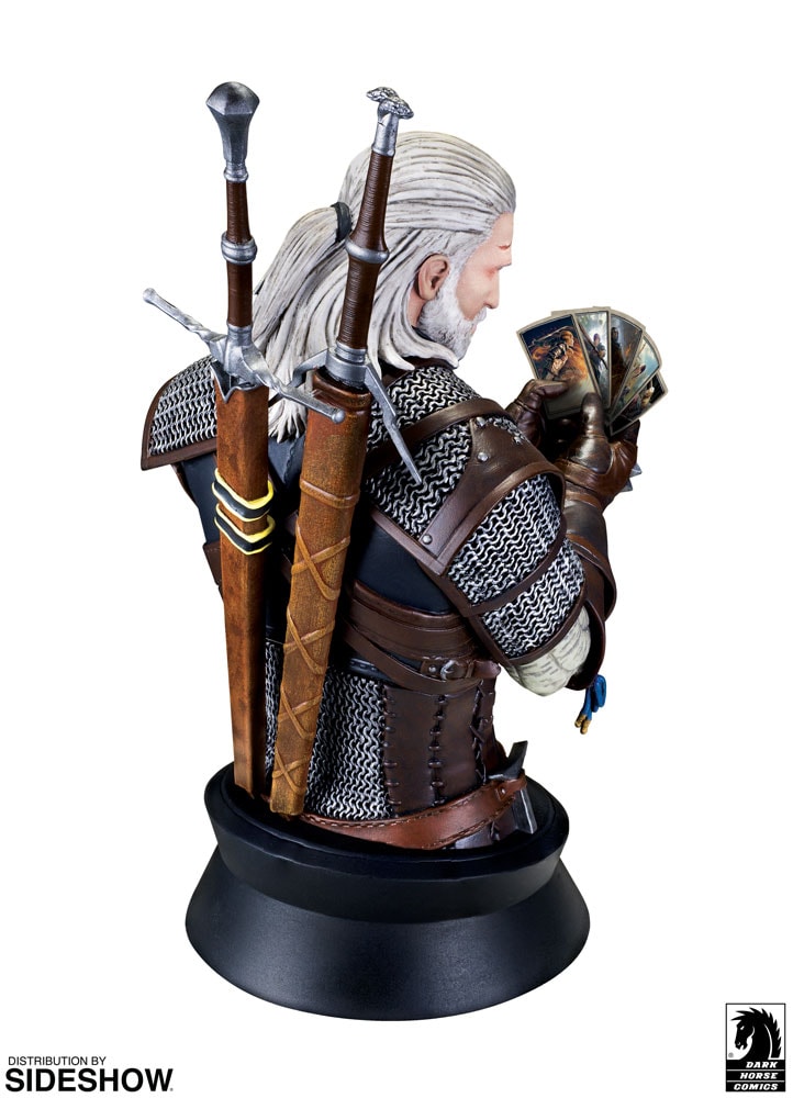 The Witcher 3: Wild Hunt Geralt Playing Gwent Bust  (Prototype Shown) View 2