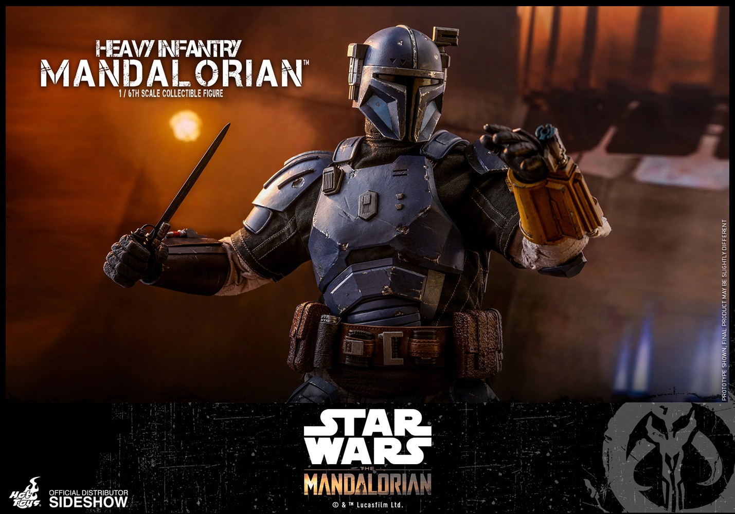 Star Wars Heavy Infantry Mandalorian Sixth Scale Figure  (Prototype Shown) View 15