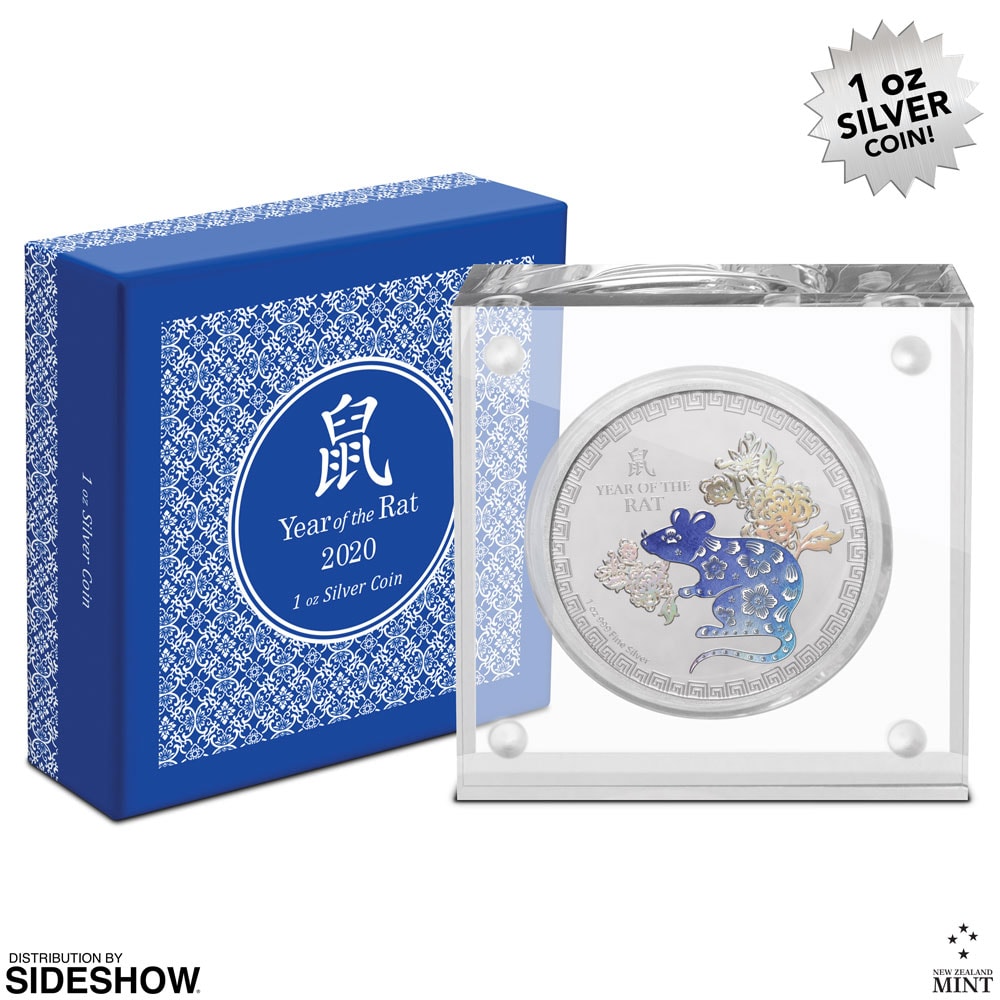 2020 Year of the Rat 1oz Silver Coin by New Zealand Mint