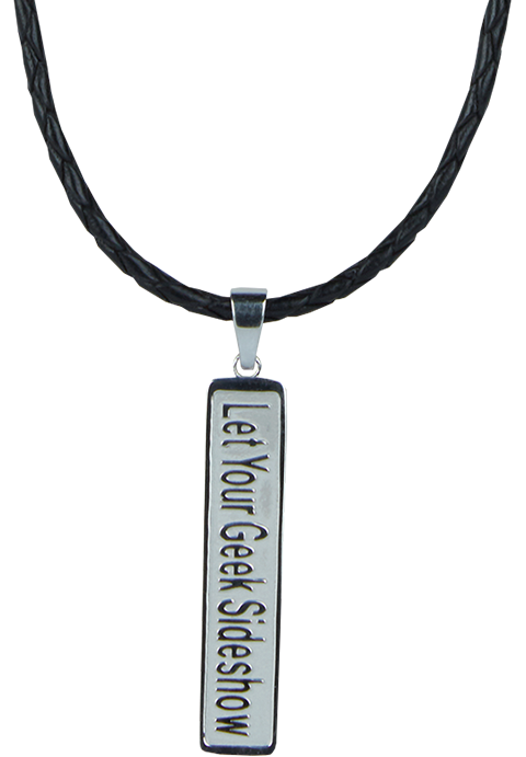 Let Your Geek Sideshow Bar Pendant Necklace- Prototype Shown