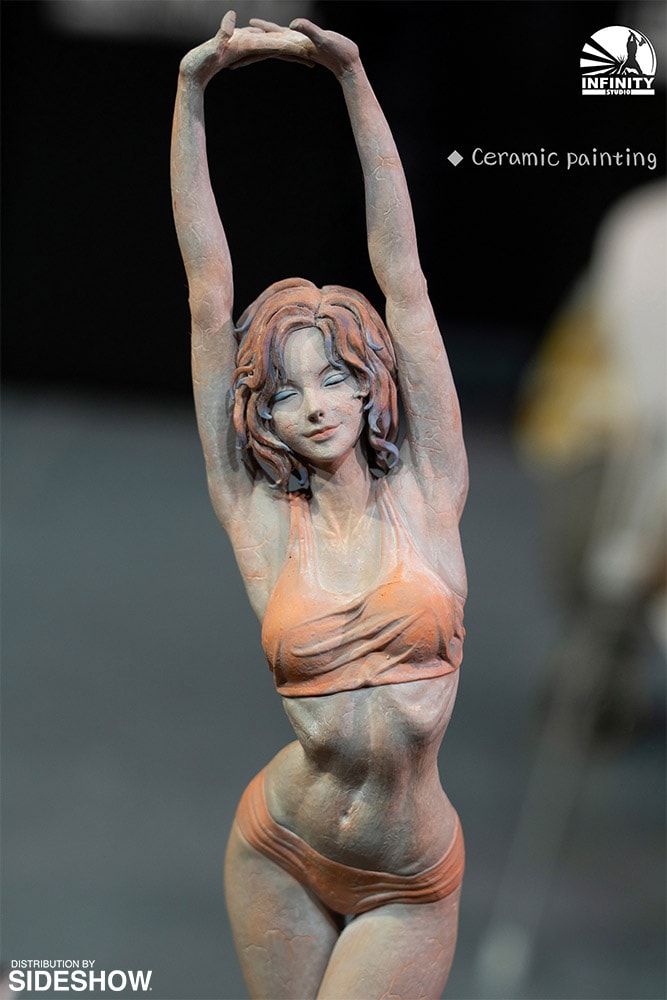Morning Beauty (Ceramic Paint) Statue by Infinity Studio