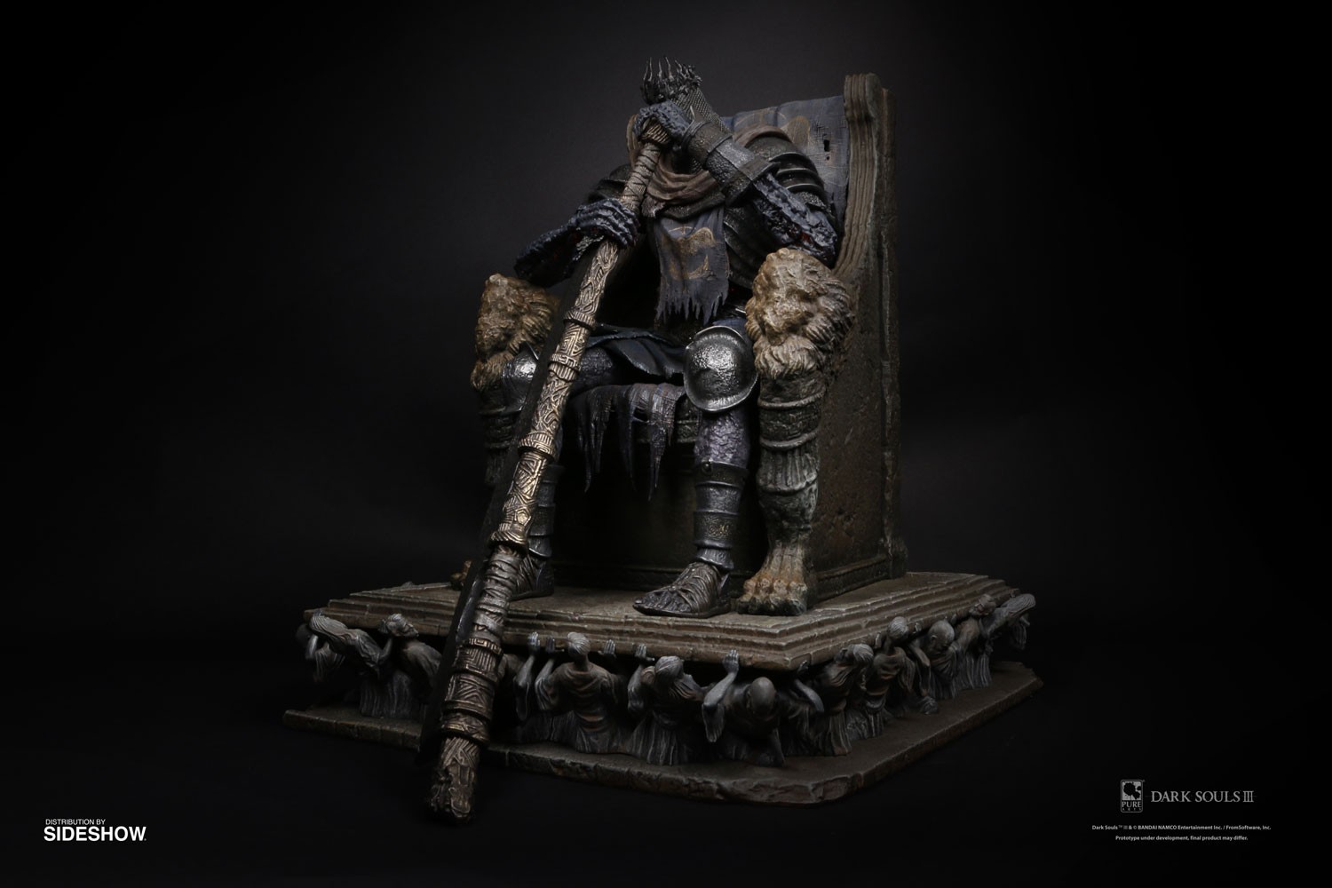 Dark Souls Yhorm on Throne Statues  (Prototype Shown) View 2