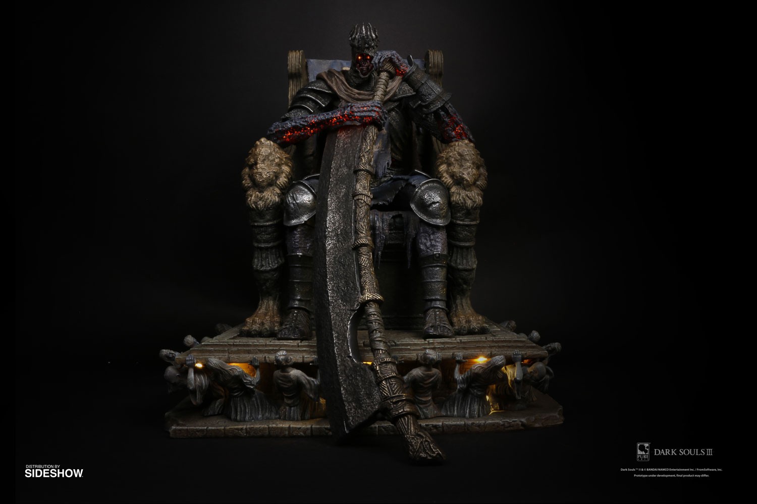 Dark Souls Yhorm on Throne Statues  (Prototype Shown) View 3