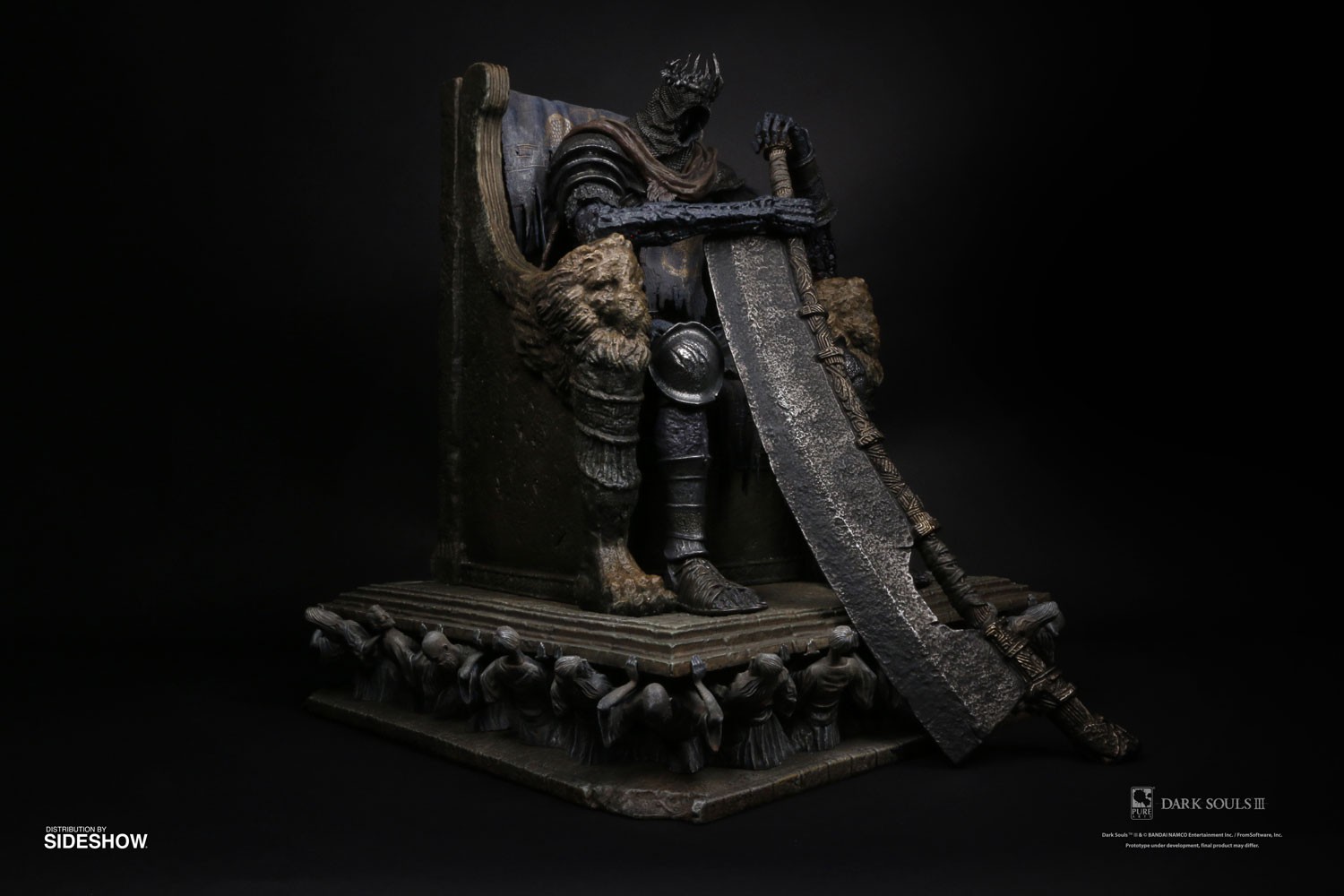 Dark Souls Yhorm on Throne Statues  (Prototype Shown) View 4