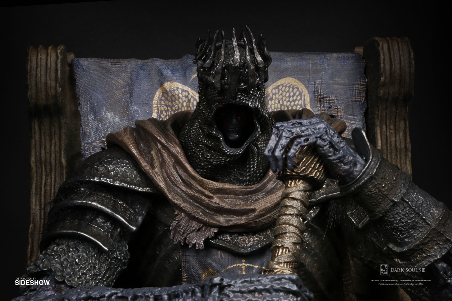 Dark Souls Yhorm on Throne Statues  (Prototype Shown) View 5