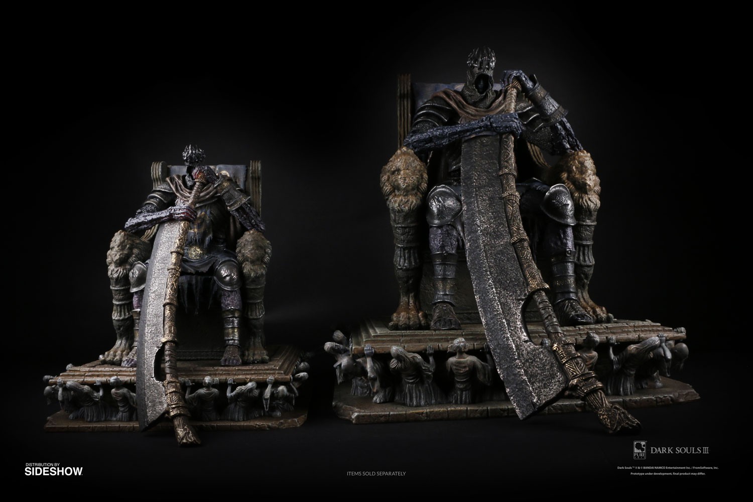 Dark Souls Yhorm on Throne Statues  (Prototype Shown) View 9