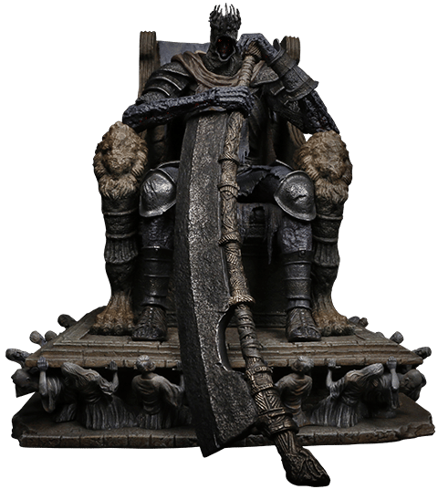 Dark Souls Yhorm on Throne Statues  (Prototype Shown) View 10