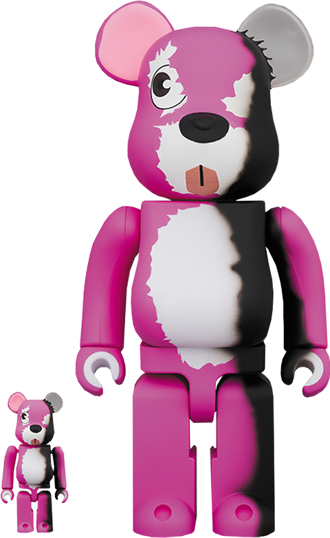 超可爱 Be@rbrick Medicom by Set Collectible 400% and 100% Bear Pink キューブリック、ベアブリック