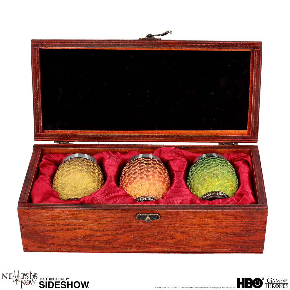 Game of Thrones Drogon, Rhaegal, Viserion Dragon Egg Shot Glasses Collectible Drinkware  (Prototype Shown) View 2