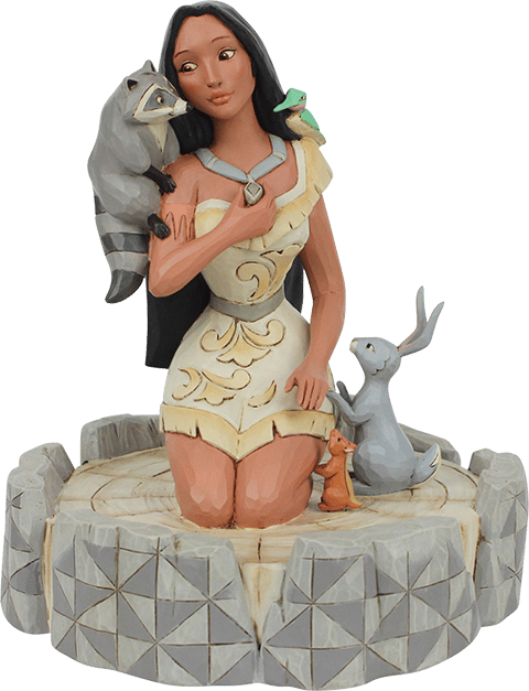 Disney White Woodland Pocahontas Figurine  (Prototype Shown) View 2