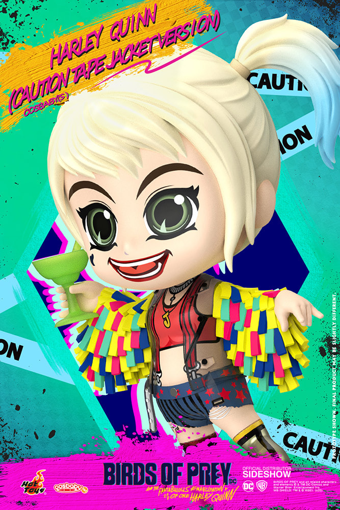 Harley Quinn Caution Tape Jacket Version Cosbaby by Hot Toys