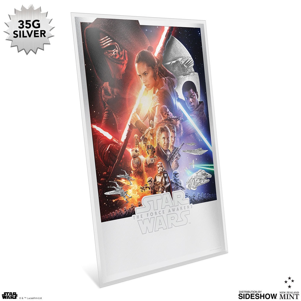STAR WARS 2016 THE FORCE AWAKENS SERIES 2 SILVER MEDALLION