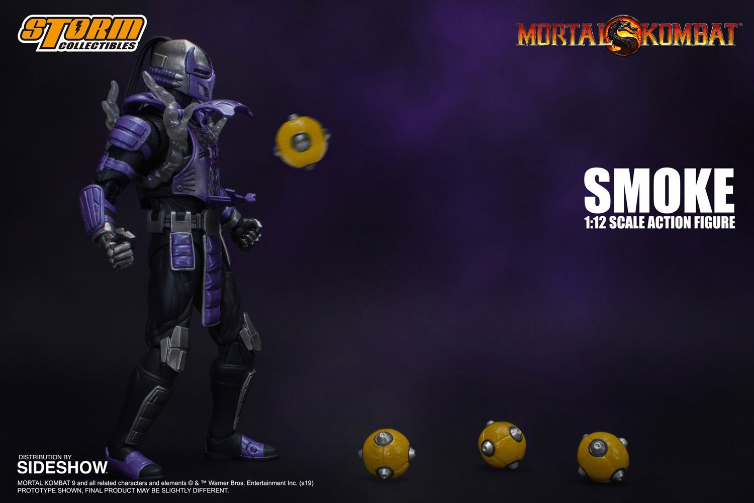 Storm CollectiblesモータルコンバットSMOKEスモーク1/12 Storm Toys 1/12 SMOKE - Mortal Kombat Collectible Action