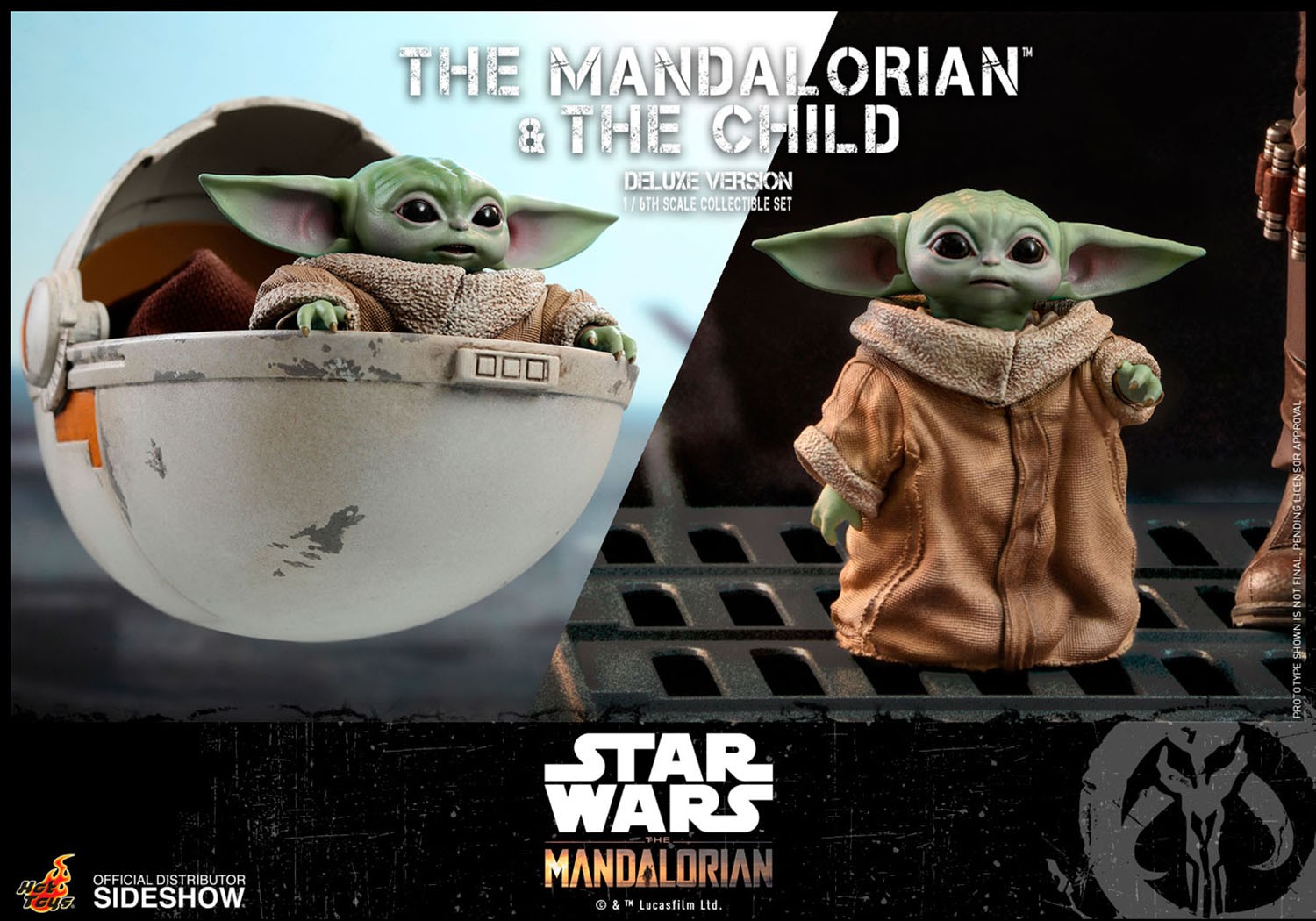 The Mandalorian and The Child (Deluxe) (Prototype Shown) View 18