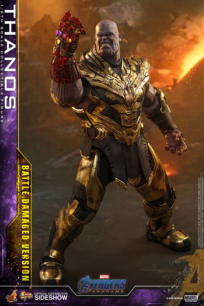Thanos Battle Damaged Version Sixth Scale Figure by Hot Toys