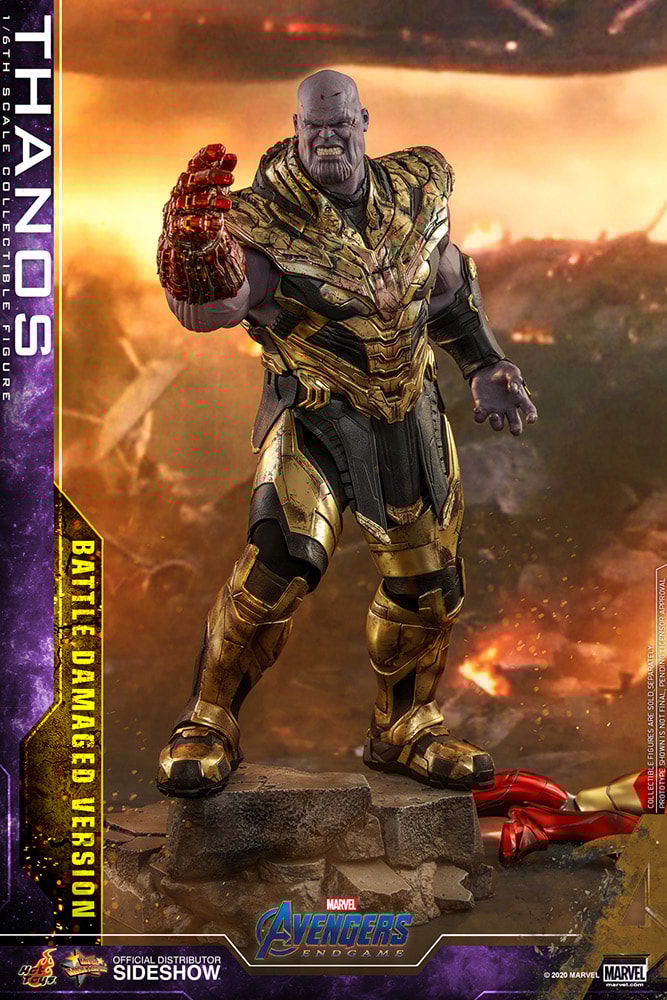 Thanos Battle Damaged Version Sixth Scale Figure by Hot Toys