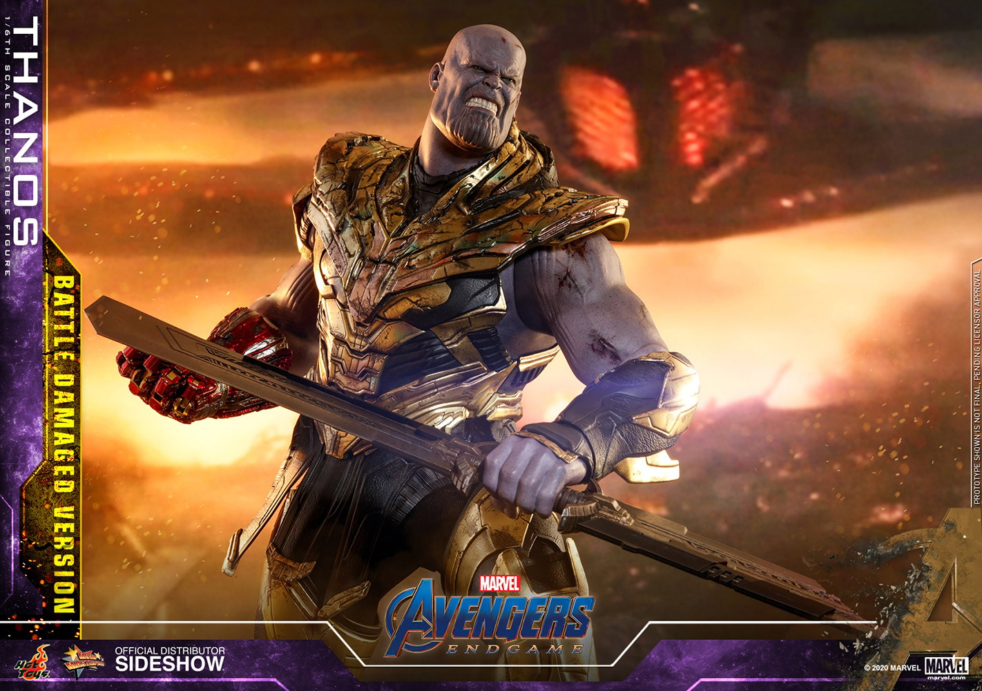 Thanos (Battle Damaged Version) (Prototype Shown) View 9
