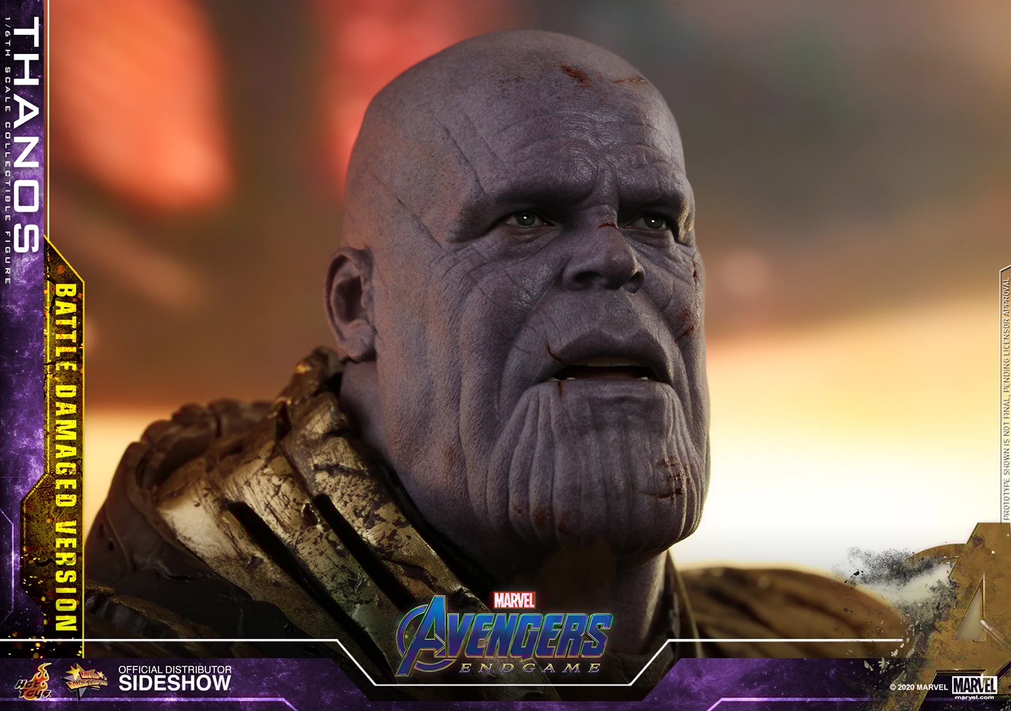 Thanos Battle Damaged Version Sixth Scale Figure by Hot Toys