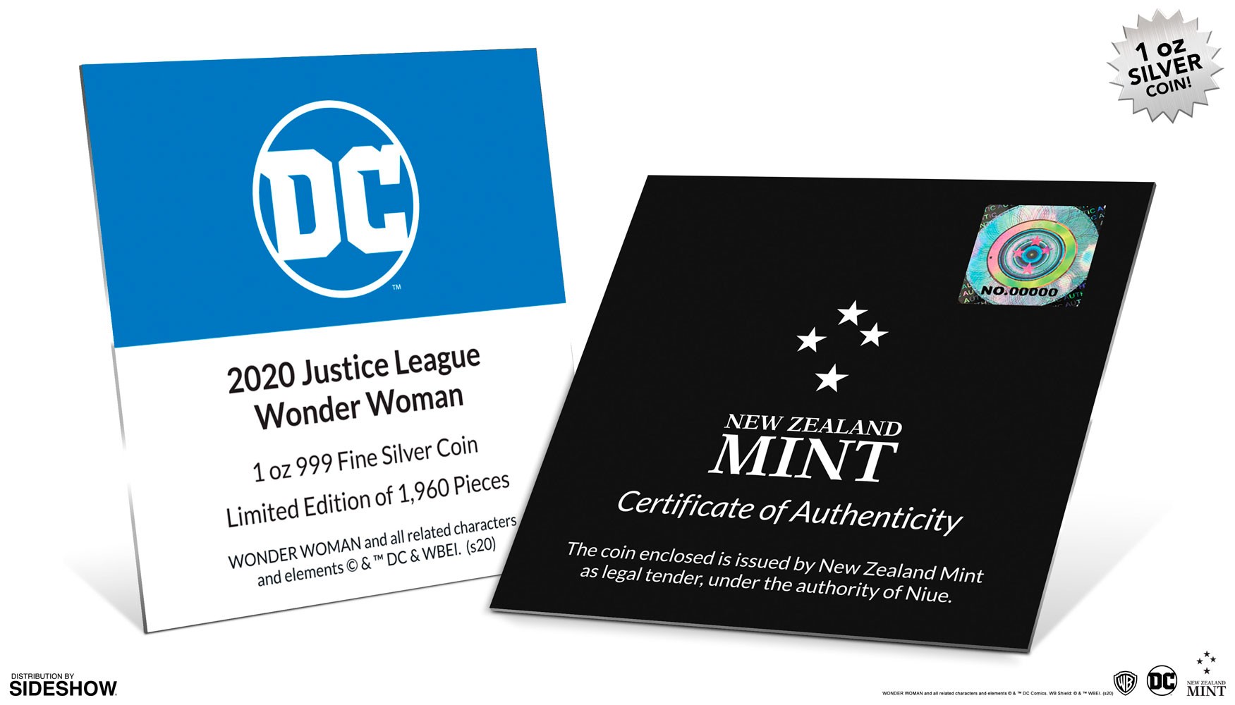 Wonder Woman Silver Coin- Prototype Shown