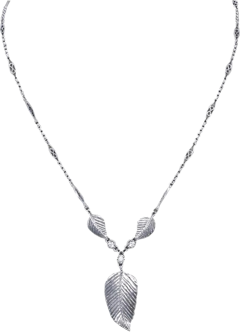 Elven Realms 3 Leaf Necklace: Lothlorien™ (Prototype Shown) View 4