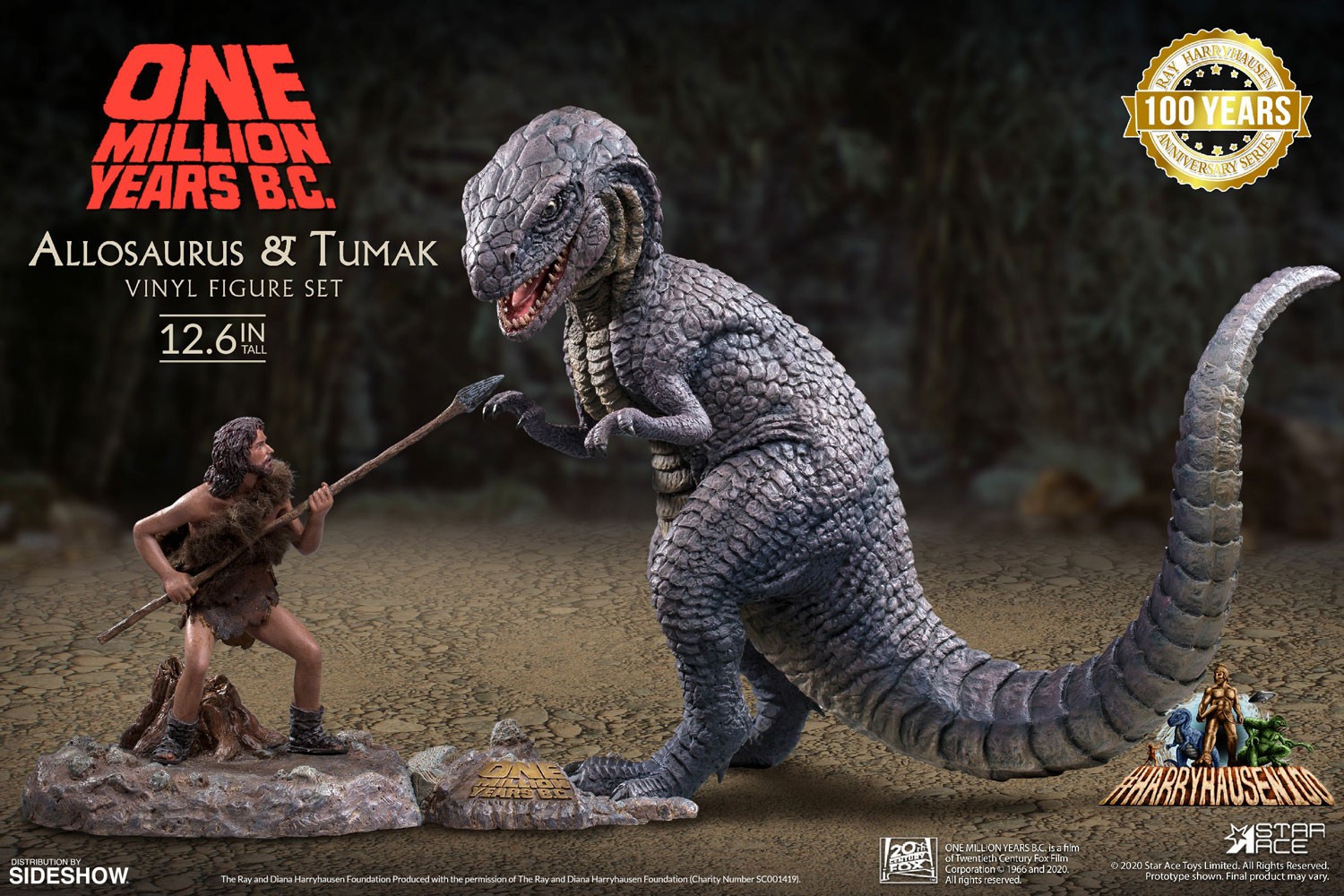 Allosaurus & Tumak (Deluxe Version)- Prototype Shown