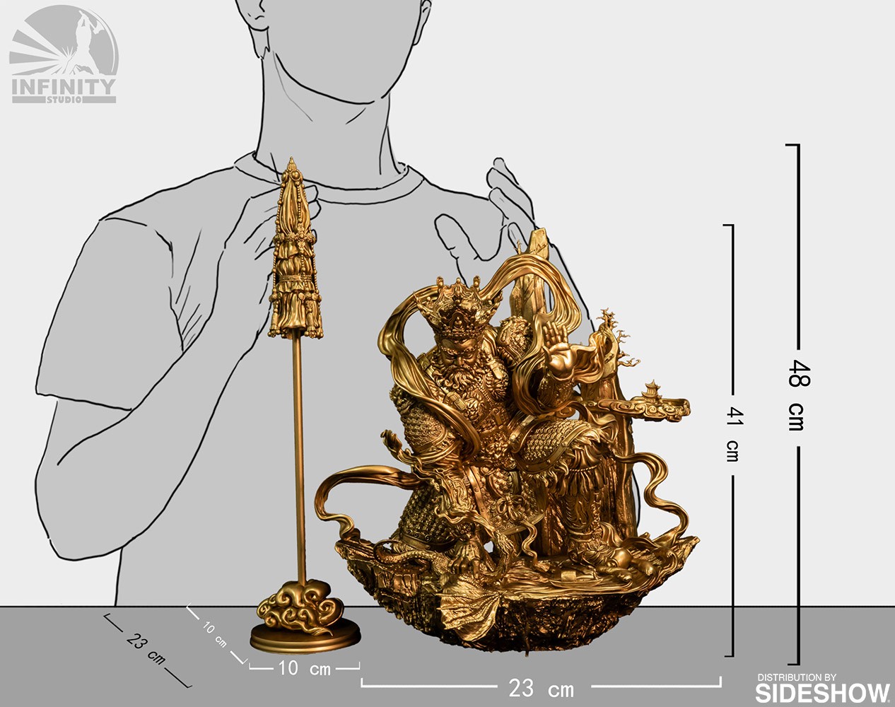 Guardian of Heaven Subdues the Evil Dragon (Gold)