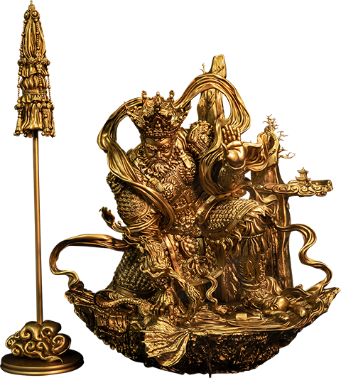 Guardian of Heaven Subdues the Evil Dragon (Gold)