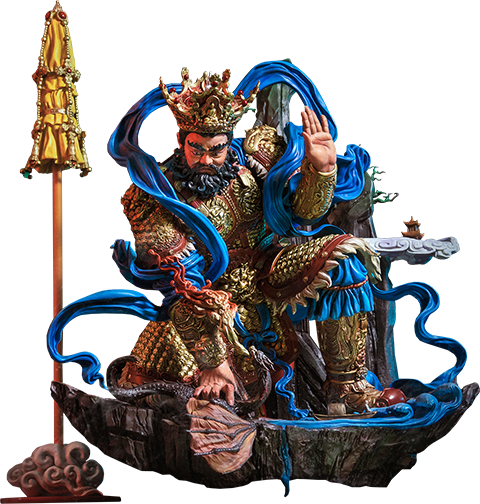 Guardian of Heaven Subdues the Evil Dragon (Color)